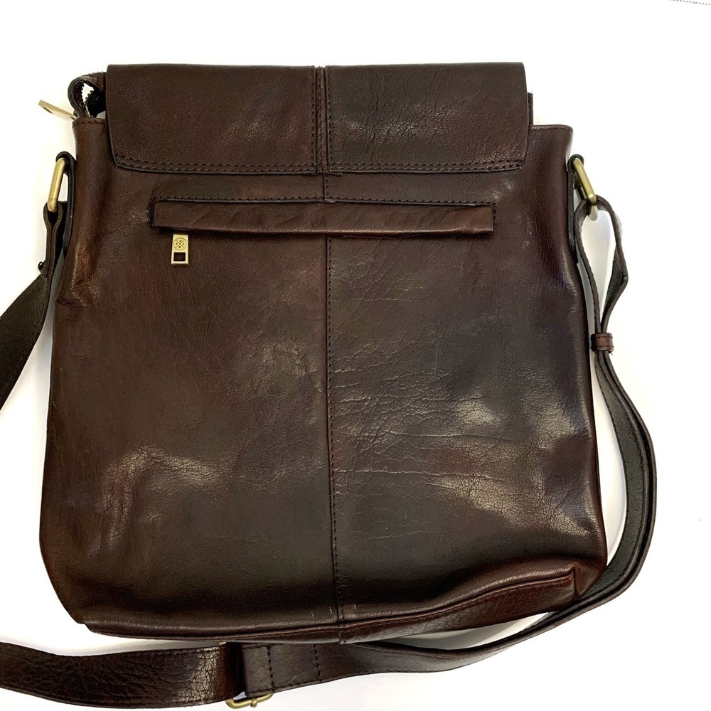 SADDLER SDLR Leather Flap Messenger Crossbody Bag - Picture 2 of 7
